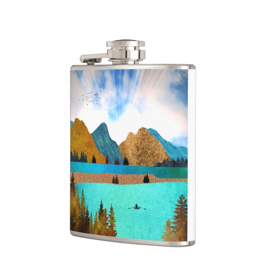 Morning Lake Rower Heupfles (Links)