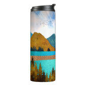 Morning Lake Rower Thermosbeker (Gedraaid links)