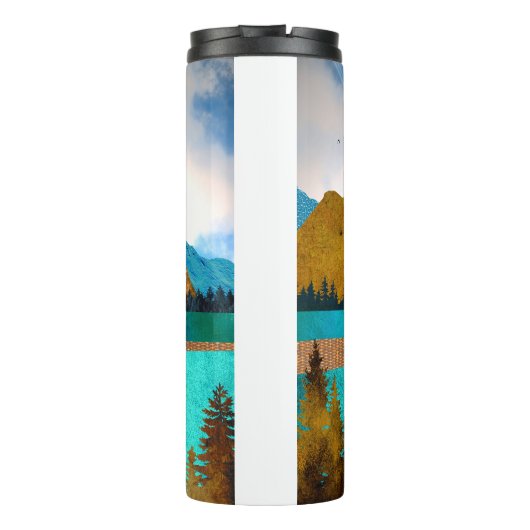 Morning Lake Rower Thermosbeker (Achterkant)