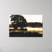 Morning Lake Scene 60x40 (150x100cm) waccnm Canvas Afdruk (Voorkant)