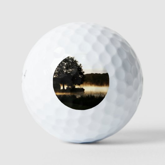 Morning Lake Scene be6 gbm Golfballen (Voorkant)