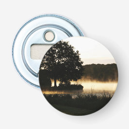 Morning Lake Scene bocna Button Flesopener