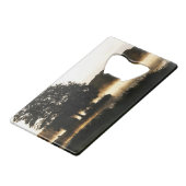 Morning Lake Scene bocna Creditkaart Flessenopener (Voorkant Gekanteld)