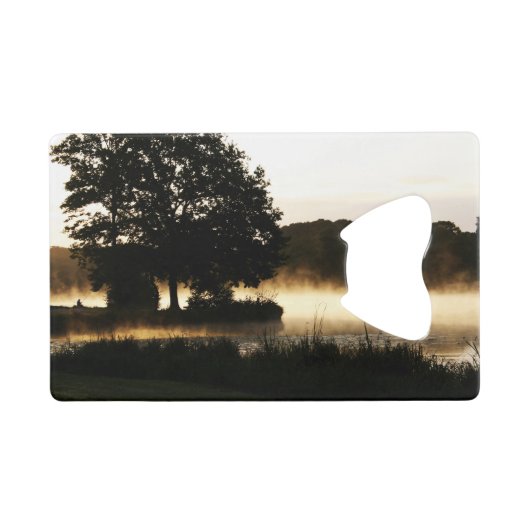 Morning Lake Scene bocnm Creditkaart Flessenopener (Voorkant (Horizontaal))