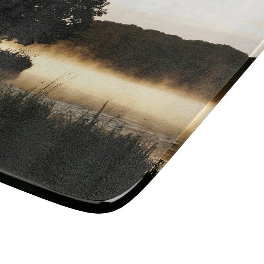 Morning Lake Scene cbcna Snijplank (Hoek)