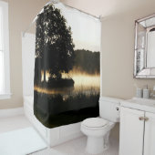 Morning Lake Scene Douchegordijn (In situ)