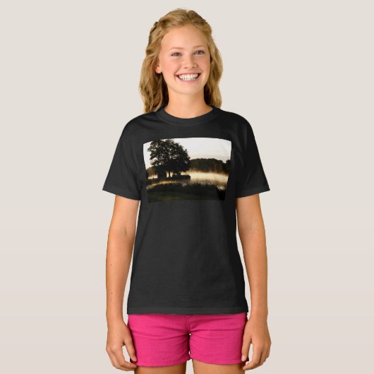 Morning Lake Scene gcna T-shirt (Voorkant volledig)