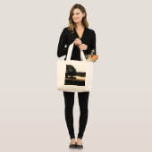 Morning Lake Scene jtcna Grote Tote Bag (Voorkant (model))