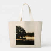 Morning Lake Scene jtcna Grote Tote Bag (Achterkant)