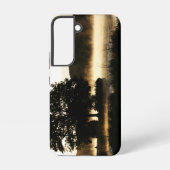 Morning Lake Scene-scan Samsung Galaxy Hoesje (Achterkant)