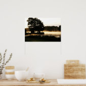 Morning Lake Scene wapcnm Poster (Keuken)
