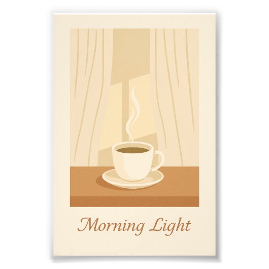 Morning Light Coffee Poster (Voorkant)