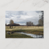 Morning Light on Back Pasture Visitekaartje (Achterkant)