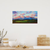"Morning Light on Mount Shavano"-druk Poster (Keuken)