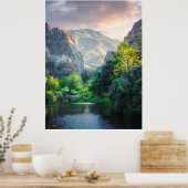 Morning Light Through the Canyon Poster (Keuken)