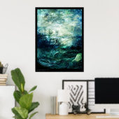 Morning Light van de winter Poster (Thuiskantoor)