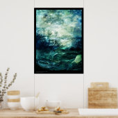 Morning Light van de winter Poster (Keuken)