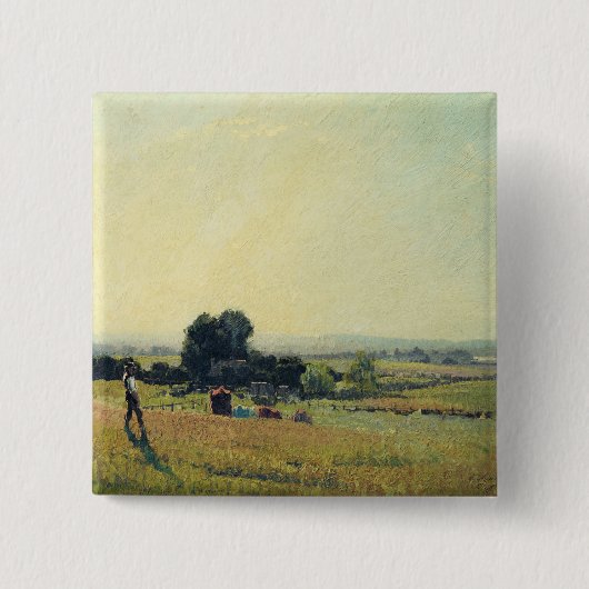 Morning Light van Elioth Gruner Vierkante Button 5,1 Cm (Voorkant)