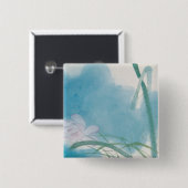 Morning Light Vierkante Button 5,1 Cm (Voorkant /achterkant)