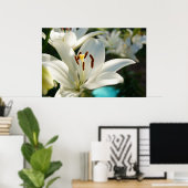 Morning Lily Poster (Thuiskantoor)