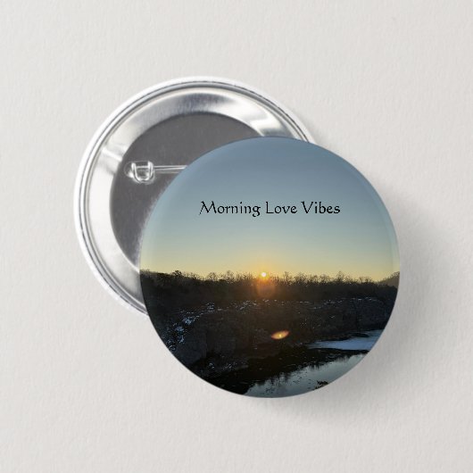 Morning Love Vibes Button (Voorkant /achterkant)