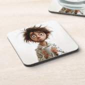 Morning Madness: koffie eerst, vragen later Bier Onderzetter (Linkerzijde)