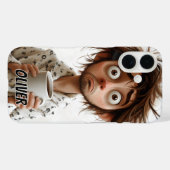 Morning Madness: koffie eerst, vragen later Case-Mate iPhone Case (Achterkant (horizontaal))