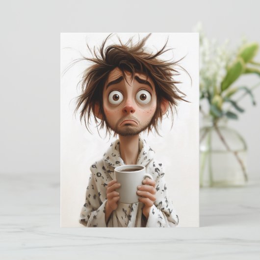 Morning Madness: koffie eerst, vragen later Kaart (Staand voorkant)