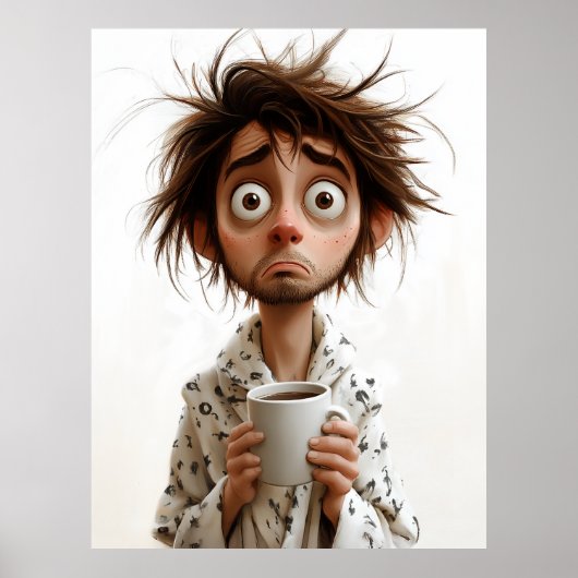 Morning Madness: koffie eerst, vragen later Poster (Voorkant)