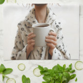 Morning Madness: koffie eerst, vragen later Theedoek (Gevouwen)