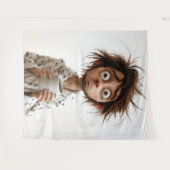 Morning Madness: koffie eerst, vragen later Wandkleed (Voorkant (horizontaal))