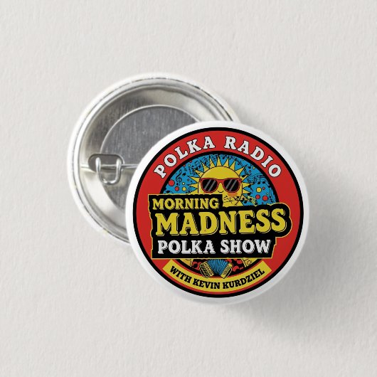 Morning Madness Polka Show Button (Voorkant /achterkant)