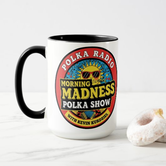 Morning Madness Polka Show Mok (Met donut)