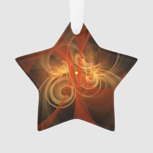 Morning Magic Abstract Art Acrylster Ornament