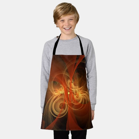 Morning Magic Abstract Art Apron Schort (Gedragen)