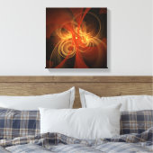 Morning Magic Abstract Art Black en White Canvas Afdruk (Insitu (Slaapkamer))