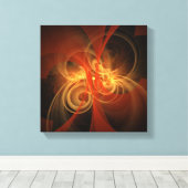 Morning Magic Abstract Art Black en White Canvas Afdruk (Insitu (Houten vloer))