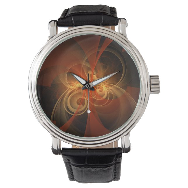 Morning Magic Abstract Art Horloge (Voorkant)