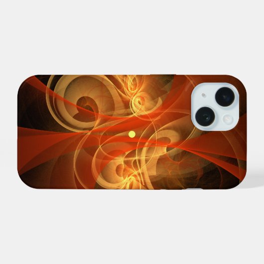 Morning Magic Abstract Art iPhone 15 Case (Achterkant horizontaal)