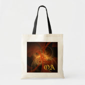 Morning Magic Abstract Art Monogram Bag Tote Bag (Voorkant)