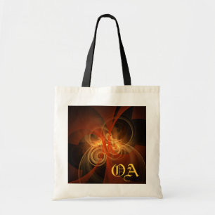 Morning Magic Abstract Art Monogram Bag Tote Bag