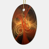 Morning Magic Abstract Art Oval Ornament (Links)