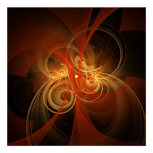 Morning Magic Abstract Art Perfect Poster