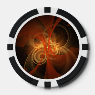 Morning Magic Abstract Art Poker Chips