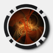 Morning Magic Abstract Art Poker Chips (Achterkant)