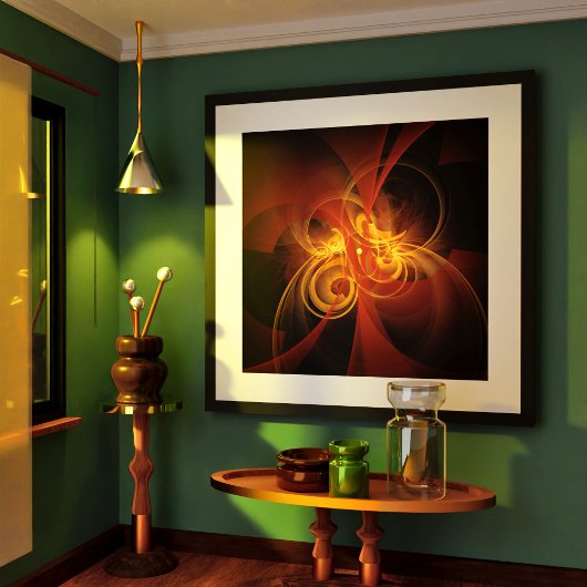 Morning Magic Abstract Art Poster