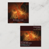 Morning Magic Abstract Art Professional Vierkante Visitekaartje (Voorkant / Achterkant)