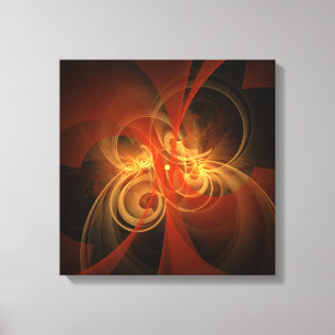 Morning Magic Abstract Art Quad Canvas afdrukken