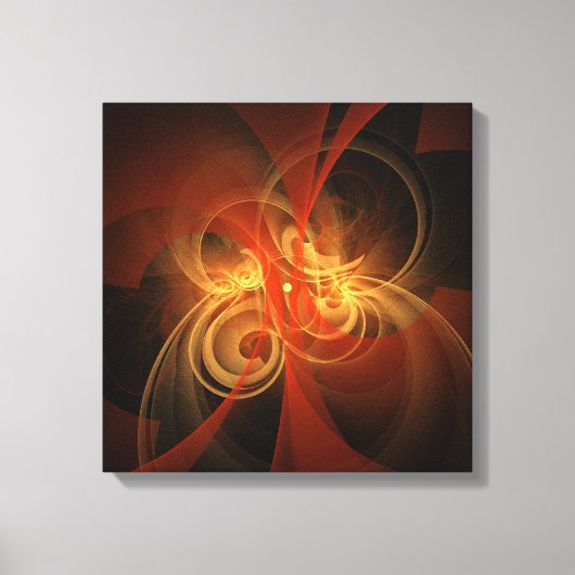 Morning Magic Abstract Art Quad Canvas afdrukken (Voorkant)