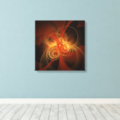 Morning Magic Abstract Art Quad Canvas afdrukken (Insitu (Houten vloer))